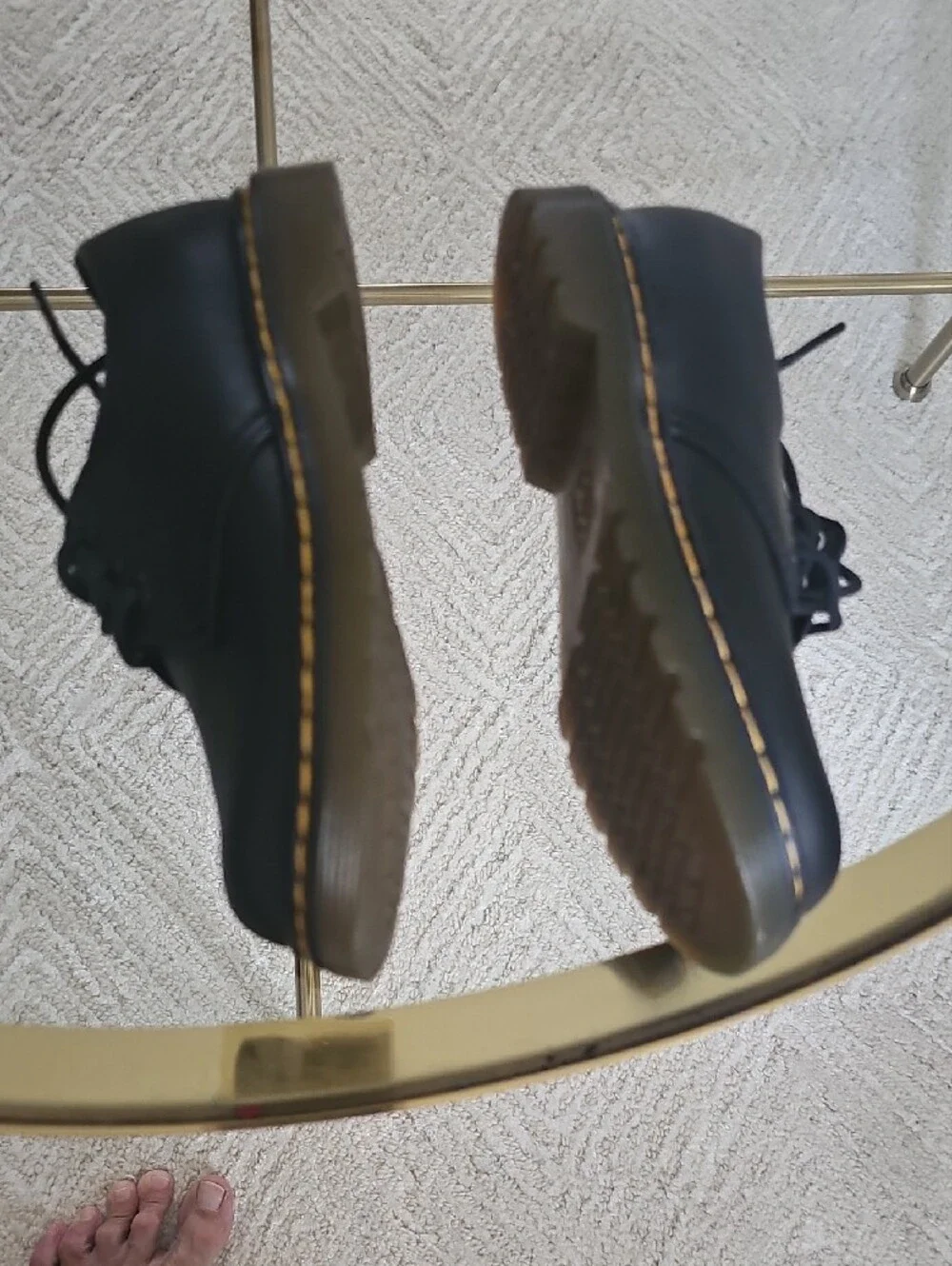 Dr. Martens Men's Black Chukka Boots with Tan Sole Trim